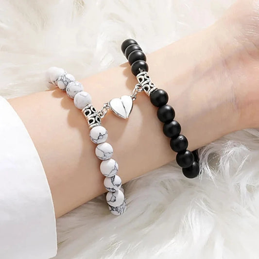 Couples Magnetic Heart Bracelets (2)